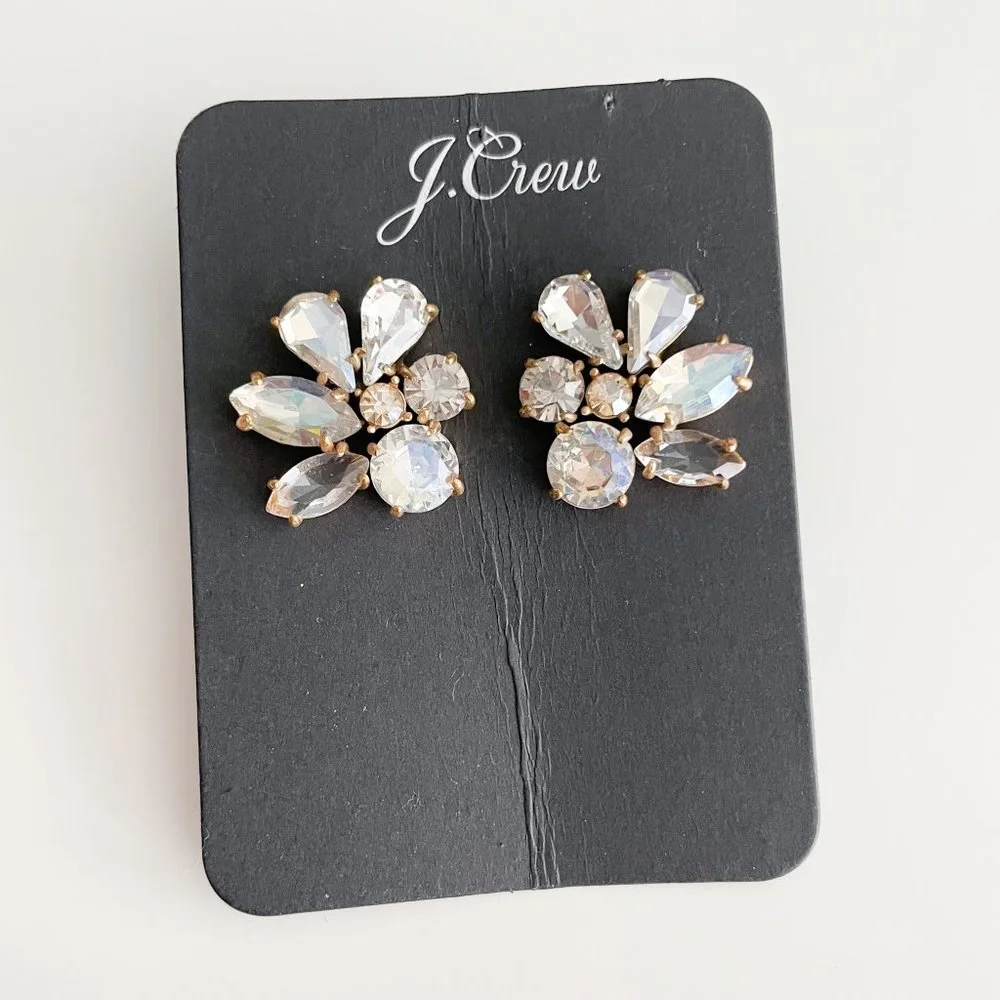 J. Crew Cluster Stone Earrings - Picture 3 of 3